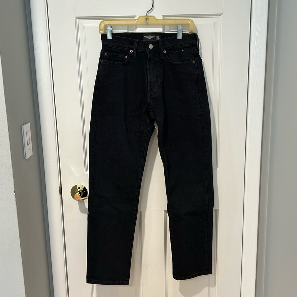 Men’s Abercrombie & Fitch vintage stretch straight black jeans